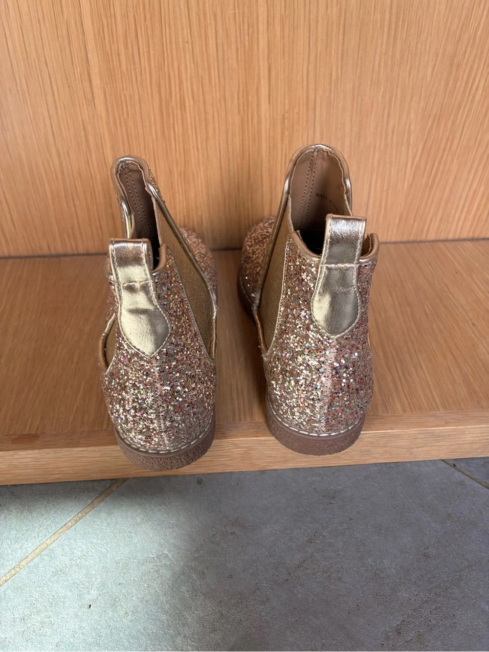 JCREW - Girls Glitter Ankle Books - Size 2
